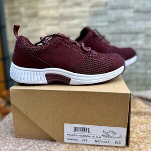 Orthofeet Women's Orthopedic Knit Francis No-Tie Sneakers